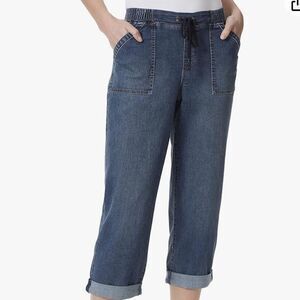 Bandolino Women's Utility Pull on High Rise Straight Leg Capri Size 6 NWT in pkg